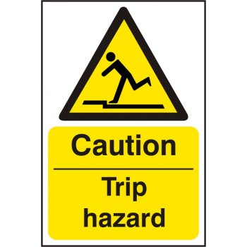 Caution! Trip hazard
