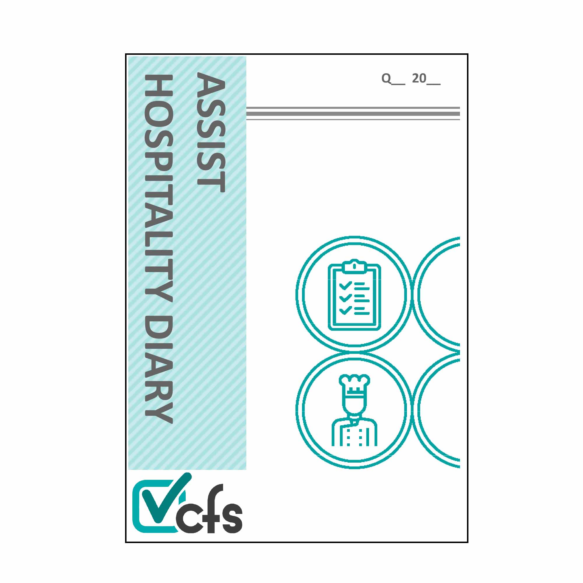 Assist Food safety printed diary front cover