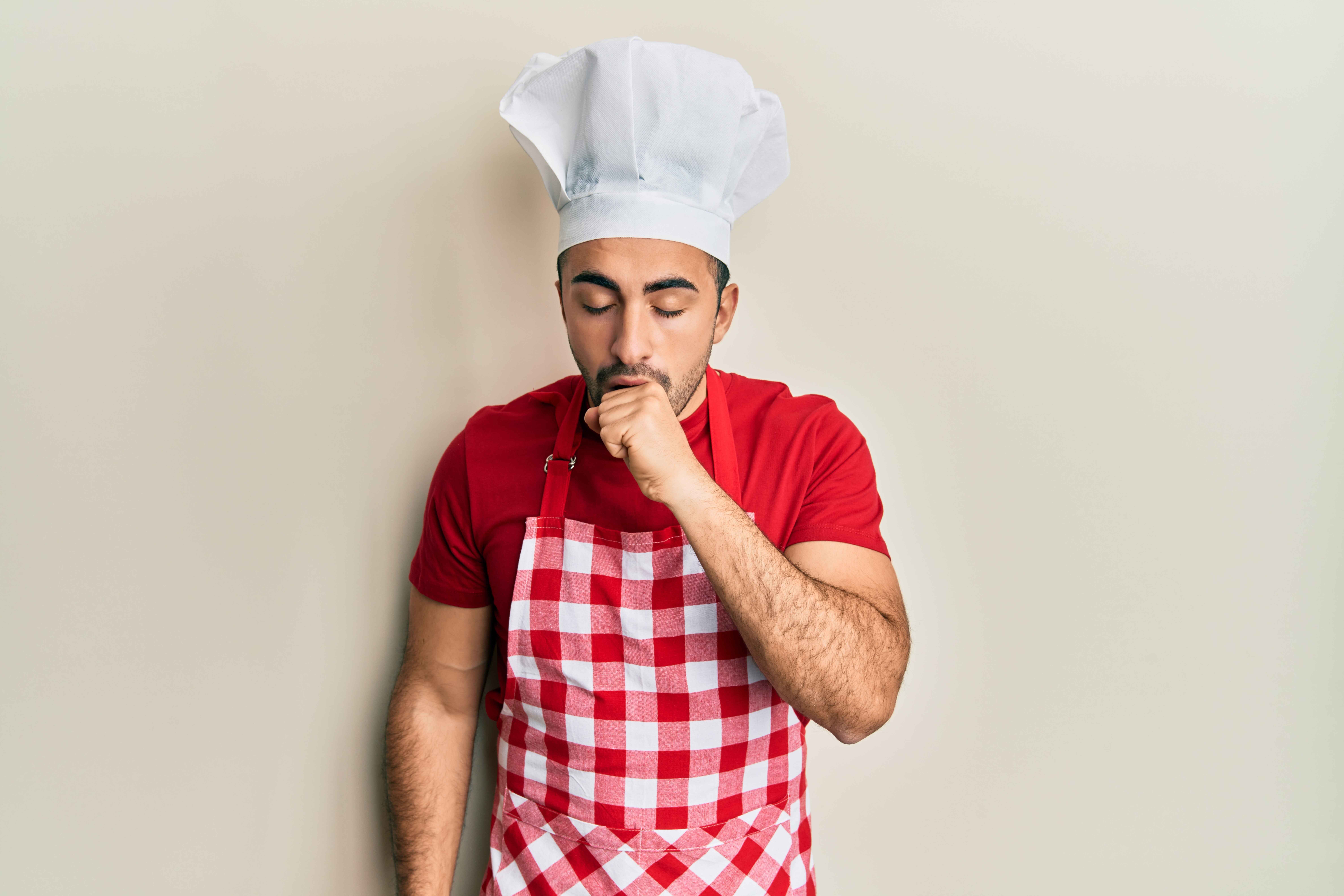 Chef coughing with suspected norovirus
